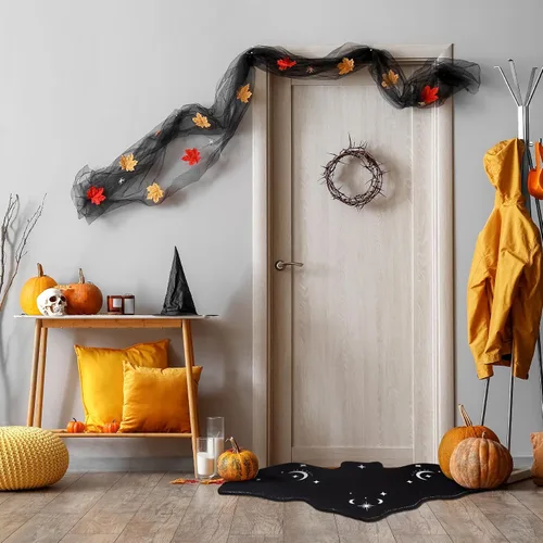 Miniatura 5 de Harloon Tapete gótico de baño de 3 piezas de 16 x 32 pulgadas, espeluznante, tapete gótico de baño, tapete de baño gótico de terror, decoración