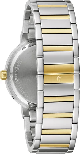 Miniatura 3 de Bulova Reloj de cuarzo para hombre con correa de acero inoxidable 98C123, Azul, Pulsera