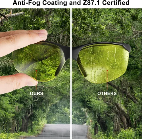 Miniatura 2 de xaegistac Anteojos de seguridad antivaho para disparar, ANSI Z87, protección ocular con estuche rígido