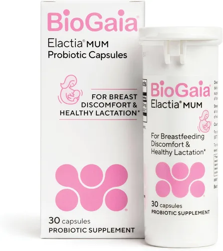BioGaia Elactia - Probiótico para lactancia materna | Suplementos de lactancia | Esenciales para recién nacidos y probióticos para mamá y bebé |