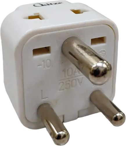 Miniatura 25 de Adaptador de enchufe de alimentación universal de 2 entradas, paquete de 3 unidades, tipo B, certificado CE para teléfonos móviles, portátiles