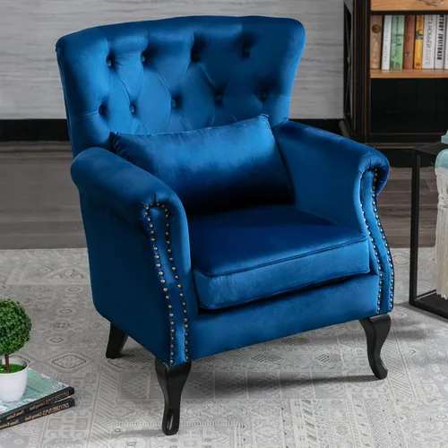 Miniatura 41 de LZAREAL Juego de 2 Sillones de Lectura Accent con Brazos para Sala de Estar, Dormitorio, Sillón de Esquina Cómodo Moderno de Mediados de Siglo, rosa