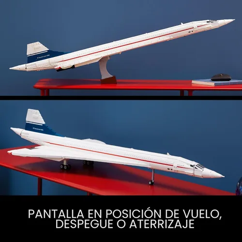 Miniatura 6 de LEGO Icons Concorde Modelo de Avión, Regalo para Adultos, Construye un Modelo Réplica del Avión Comercial Supersónico más Famoso del Mundo