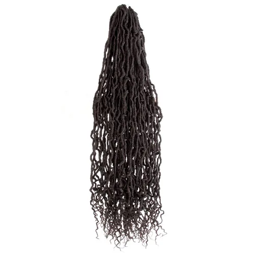 Miniatura 10 de BOHOBABE Rastas Falsas de Cabello de Ganchillo de 30 Pulgadas, Rastas Suaves Boho de Ganchillo con Puntas Rizadas, Rastas Largas de Diosa Bohemia