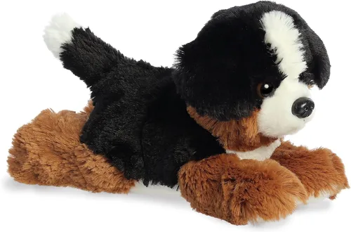 Aurora® Adorable Mini Flopsie™ Bernie Mountain Dog™ Animal de peluche - Compañeros Mini Listos para Aventuras Juguetonas - para Niños de Todas las