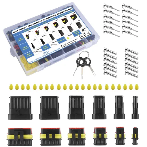 Miniatura 7 de MUYI - Conector de terminal de serie de cable impermeable de 1.5mm (Conector de 1-4 pines (384 piezas))