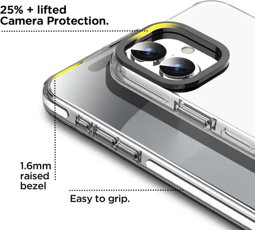 Miniatura 372 de AICase Funda protectora para iPhone 16 compatible con iPhone 16, delgada, ligera, transparente [no amarillenta] Diseño vibrante