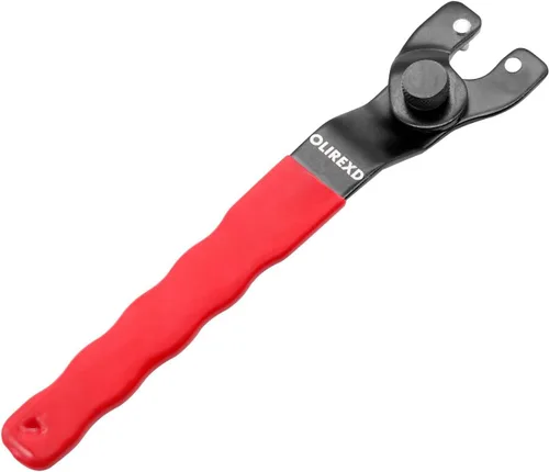 Amoladora angular Llave de pasador ajustable universal para máquina amoladora angular (rojo)