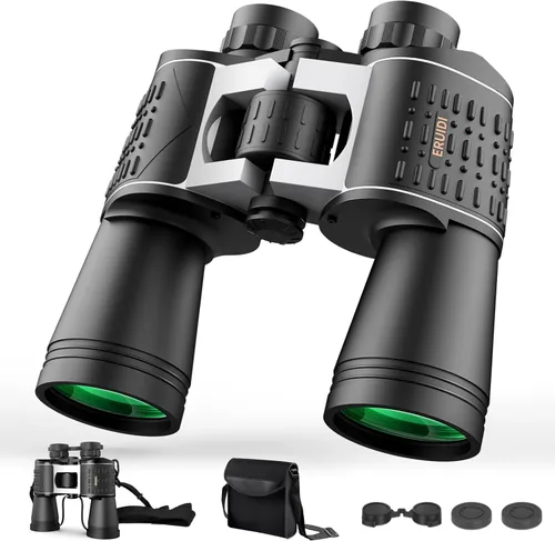 Binoculares 20x52 para Adultos de Alta Potencia - ERUIDI Binoculares para Observación de Aves con Vista de Largo Alcance para Crucero Caza Viaje