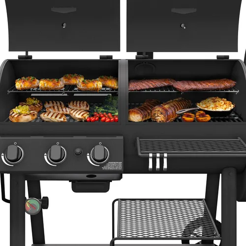Miniatura 4 de Oklahoma Joe's Canyon Combo DLX 24203005 - Ahumador y parrilla a gas propano