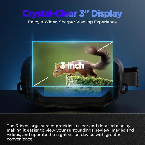 Miniatura 6 de Gafas de visión nocturna para adultos 4k: prismáticos tácticos con cámara - gafas infrarrojas para cazador - regalo electrónico digital - regalos