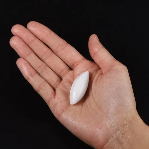 Miniatura 5 de MECCANIXITY Agitador magnético mezclador barra de agitación 45 mm (1.77 ") x15 mm forma de oliva imán de recubrimiento blanco para laboratorio 2