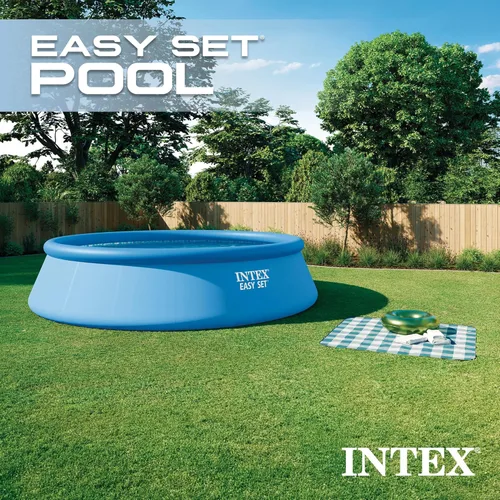 Miniatura 4 de INTEX 26175EH Juego de piscina inflable Easy Set: 18 pies x 48 pulgadas – Incluye bomba de filtro de cartucho de 1500 GPH – Escalera removible
