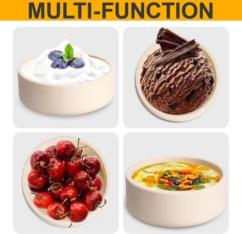 Miniatura 7 de Paquete de 3 moldes de silicona para escalfar huevos con tapas, moldes de silicona para freidora de aire, huevos reutilizables antiadherentes, Blanco