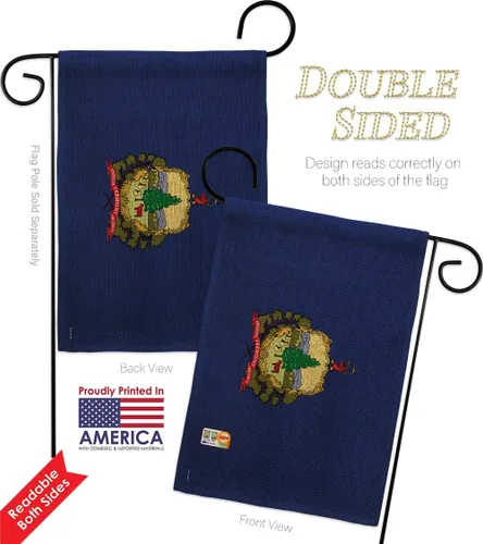 Miniatura 3 de Vermont Burlap Garden Flag Americana States USA American Territories Republic Country Particular Area Small Decorative Gift Yard House Banner