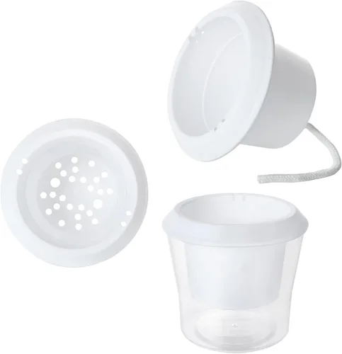 Miniatura 3 de MNKNENG Paquete de 12 macetas de riego automático para plantas de interior de 4.3 pulgadas, macetas pequeñas de riego automático con indicador