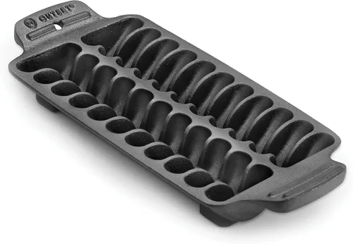 Miniatura 9 de Outset 76376 Sartén Parrilla y para Servir de Hierro Fundido con Forma de Pez, Negro, 18.9 x 7.28 x 0.98 pulgadas