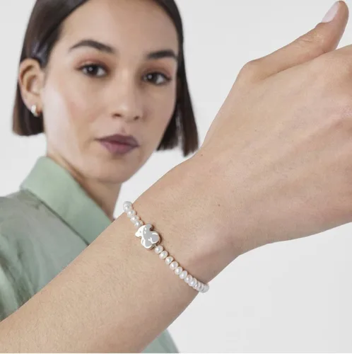 Miniatura 5 de TOUS Elastic Bracelet for Women with Cultured Freshwater Pearls.
