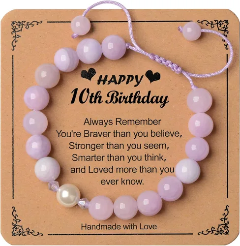 Miniatura 37 de Regalos de cumpleaños para niñas de 1 a 16 años, pulsera de perlas moradas, regalos para niñas adolescentes, regalos de moda, cosas geniales