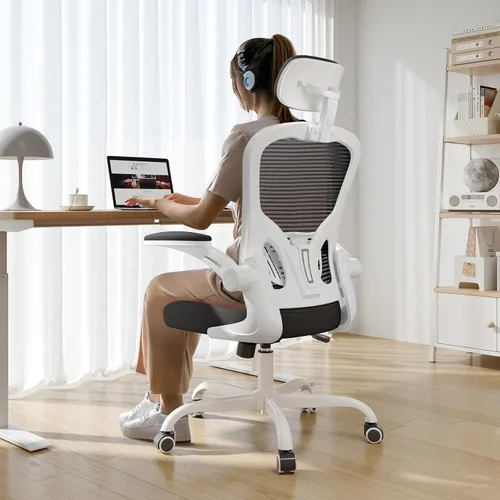 Miniatura 9 de Silla de oficina ergonómica, capacidad de 330 libras, silla de computadora con respaldo alto para largas horas, cómoda, silla ejecutiva giratoria