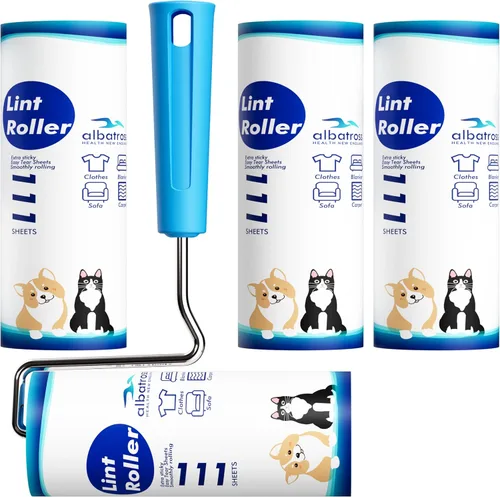 Miniatura 7 de Mini rodillos de pelusa extra pegajosos para viajes, 150 hojas de tamaño pequeño portátiles para eliminación de pelusa para mascotas y recogida