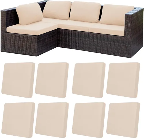Miniatura 24 de Fundas de cojín de patio, fundas de cojín para exteriores, fundas de cojín elásticas de repuesto, protectores de muebles lavables y reutilizables
