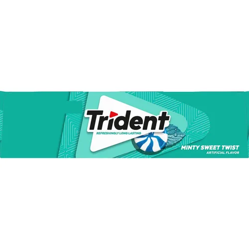Miniatura 17 de Goma de mascar Trident Minty Sweet Twist sin azúcar, 12 paquetes de 14 piezas (168 piezas en total)