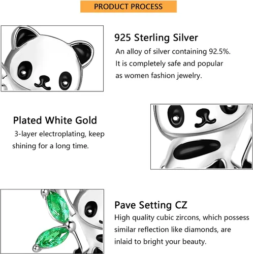 Miniatura 6 de AxolotlFoxPandaUnicornHorseDog Earrings 925 Sterling Silver Hypoallergenic Animal Stud Earrings Jewelry Gifts for Girls Kids Women