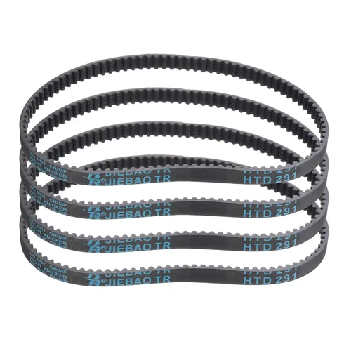Miniatura 80 de uxcell 4pcs HTD-3M correa dentada de goma 60 dientes, 7.087 in de longitud de paso x 0.236 in de ancho x 0.094 in de altura, correa de distribución
