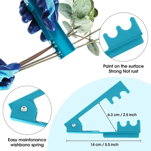 Miniatura 5 de Kit de arreglo floral WILLBOND, herramienta para pelar espinas de rosas de San Valentín, tijeras de poda de jardín, tijeras, removedor de espinas