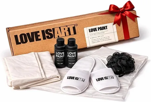 Love is Art Kit de pintura para parejas, experiencia única de cita nocturna e idea romántica de aniversario, actividad creativa para parejas para el