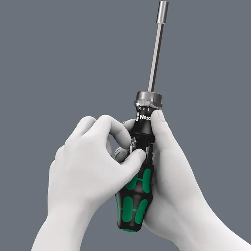 Miniatura 4 de Wera Kraftform Kompakt Juego de destornilladores de trinquete 60 RA, 17 piezas, cabeza de 1/4 pulgadas