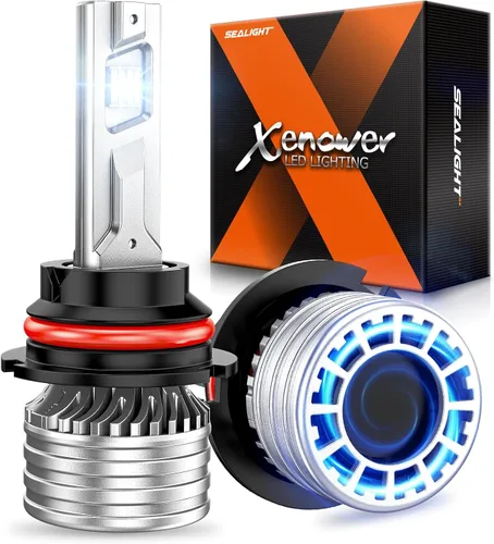 Miniatura 18 de SEALIGHT Bombillas H13 9008, 800 % 36000 LM, bombillas H13 de doble haz superbrillantes, bombillas antiniebla blancas 9008 con ventilador