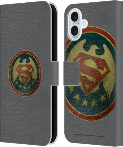 Miniatura 114 de Head Case Designs Funda de piel con licencia oficial de Superman DC Comics con logotipos negros y rojos compatible con Apple iPhone 11