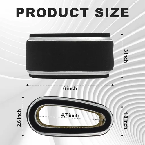 Miniatura 4 de Wadoy M74285 M97211 Filtro de aire compatible con John Deere 170 175 LX172 LX176 / 11013-2110 Reemplazo para Kawasaki FC400V FC420V
