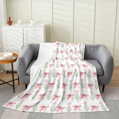 Miniatura 18 de jejeloiu Cute Mushroom Decor Plush Throw Blanket, For Kids Boys Girls 40"x50" Botanical Plants All Season,Bed Blanket Cartoon Mushrooms Flannel