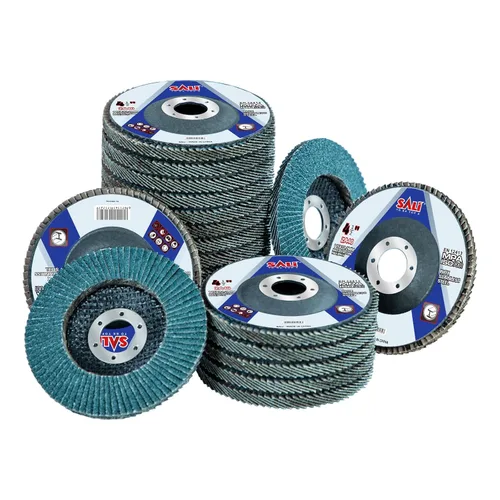 Miniatura 11 de Sali Paquete de 10 Discos de Láminas de Circonia Grano 40 de 4.5" x 7/8 Pulgadas Disco de Lijado Tipo Bisel #29 Grado Premium e Industrial Rueda