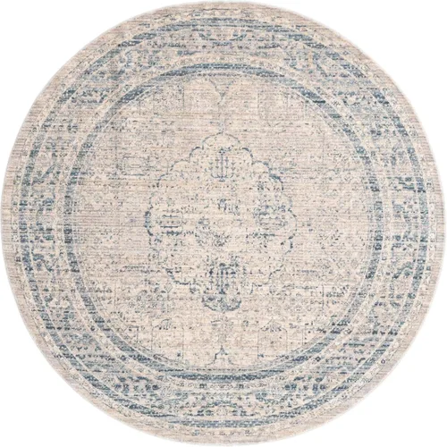 Miniatura 18 de Unique Loom Noble Collection - Alfombra de área tradicional, envejecida, vintage, geométrica, con borde (2' 2 x 3' 0 rectangular, azul/beige)