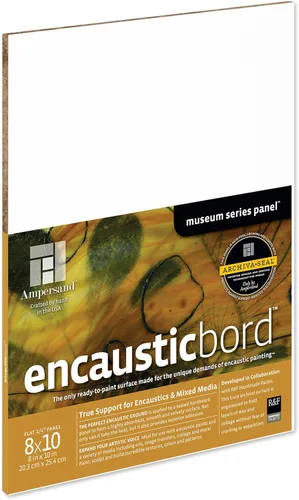 Miniatura 24 de Ampersand Art Supply Panel de pintura de madera: Serie Museo Encausticbord, 7/8 pulgadas de profundidad, 8 "x 10" Profundidad de 7/8 pulgadas
