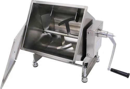 Miniatura 11 de CMI Mezcladores de carne manuales de acero inoxidable comercial con tapa, tanque fijo de 16 libras/10 L, (mezcla máxima de 15 libras para carne)