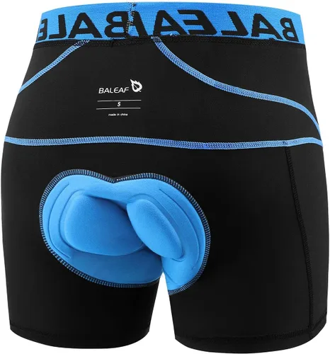 Miniatura 27 de baleaf Pantalones cortos de ciclismo acolchados 3D para hombre, ropa interior de ciclismo MTB Liner