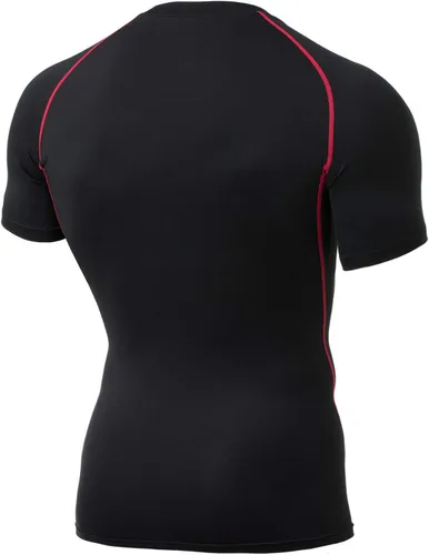Miniatura 7 de TSLA Camisas térmicas de compresión de manga corta para hombre, camiseta deportiva deportiva atlética, camiseta para correr con equipo de invierno