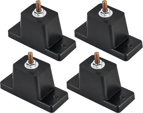 Paquete de 4 soportes de montaje de aislamiento de vibración de goma para aire acondicionado condensador soporte de montaje para mini split al aire