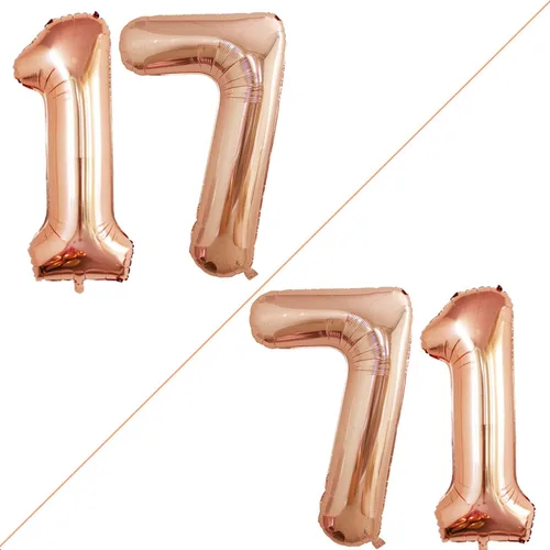 Miniatura 64 de Goer, conjunto de globos de papel aluminio para decoraciones de cumpleaños, globos de las letras de feliz cumpleaños y de números Oro