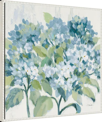 Miniatura 2 de Amanti Art Silvia Vassileva - Lienzo enmarcado para pared, 30 x 30 pulgadas, diseño romántico de hortensias azules, lienzo enmarcado para pared