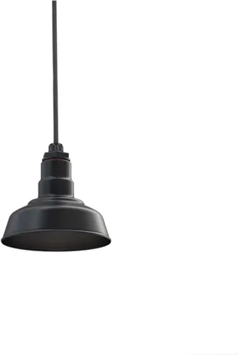 Miniatura 59 de Steel Lighting Co. Inglewood - Lámpara de granero Lámpara montada en el techo Cúpula redonda de 8 pulgadas vástago inclinado de 12 pulgadas