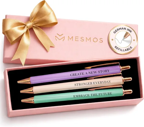 Miniatura 16 de MESMOS Paquete de 3 bolígrafos elegantes para mujer, regalos de mejor jefa para mujeres, regalo de agradecimiento al jefe, cumpleaños, día nacional