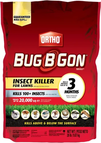 Ortho Bug B Gon - Asesino de insectos para céspedes3. Mata hormigas, pulgas, garrapatas, chinches, grillos topos y gusanos cortadores - Uso en