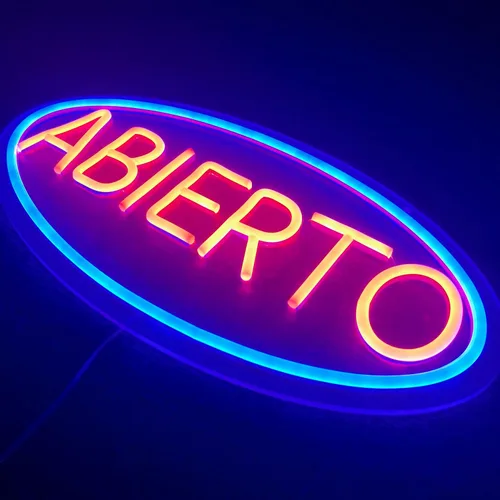 Miniatura 8 de Abierto Open Neon Sign for Business, Spanish Large Open LED Light up Sign, Open Neon Lights for Bar Restaurant Coffee Salon Store Shop Wall Window