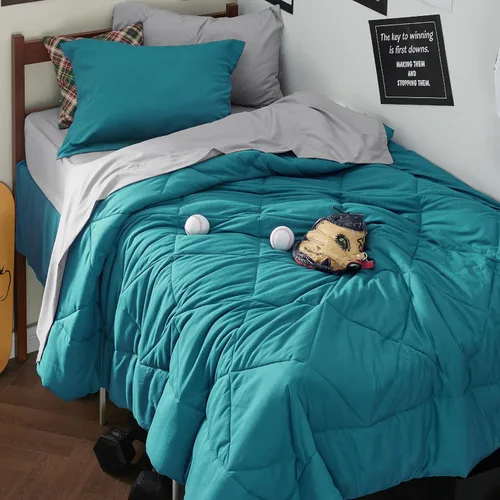 Miniatura 8 de Bedsure Juego de edredón California King - 7 piezas reversibles de ropa de cama azul marino, juego de cama tamaño California King para todas las 02